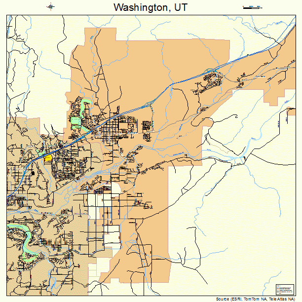 Washington, UT street map