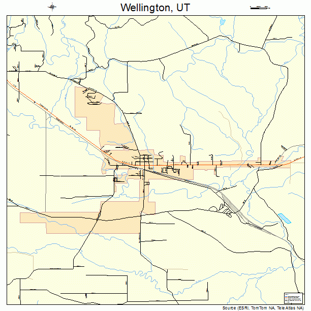 Wellington, UT street map