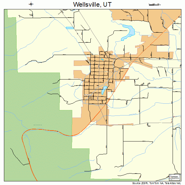 Wellsville, UT street map