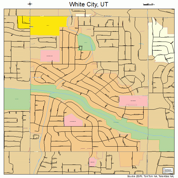 White City, UT street map