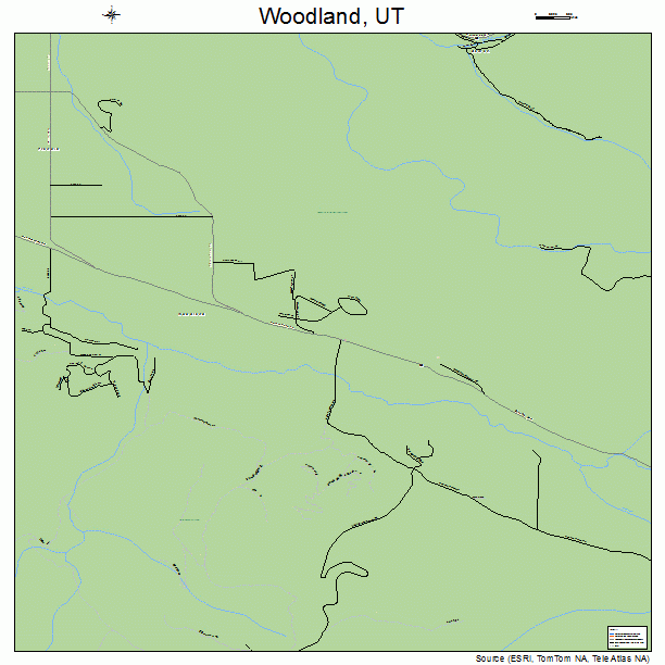 Woodland, UT street map