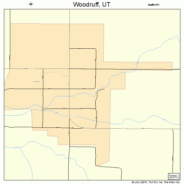 Woodruff, UT street map