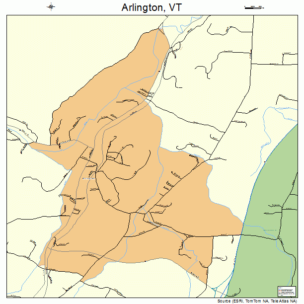 Arlington, VT street map
