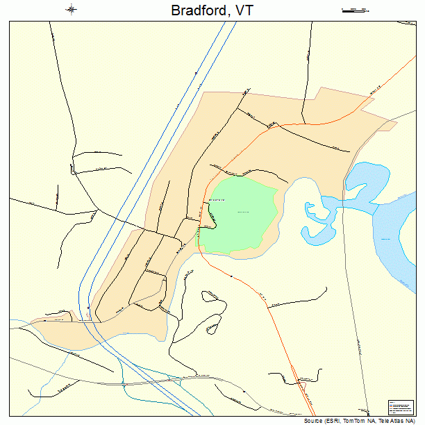 Bradford, VT street map