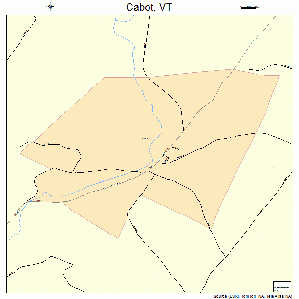 Cabot, VT street map