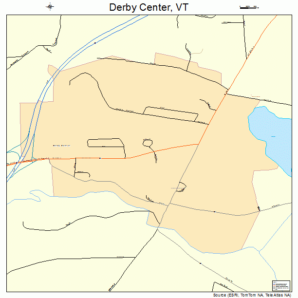 Derby Center, VT street map