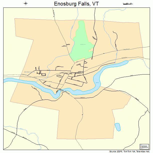 Enosburg Falls, VT street map