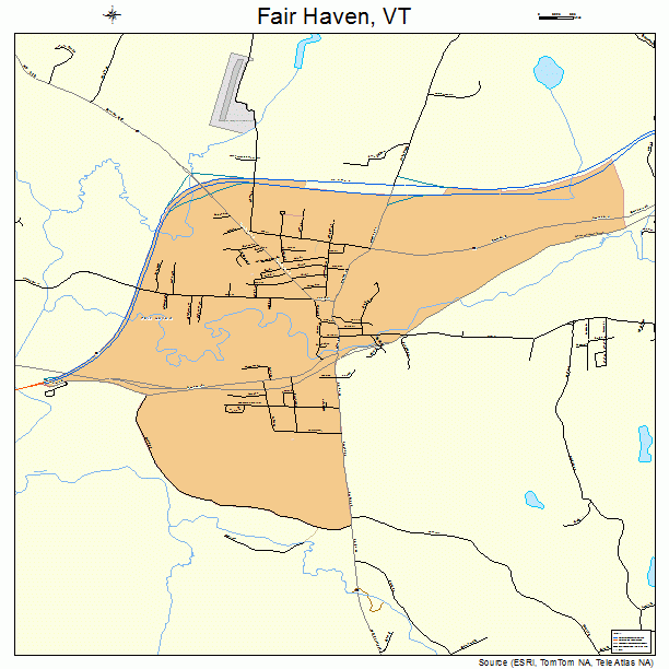 Fair Haven, VT street map