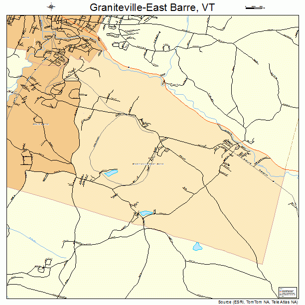 Graniteville-East Barre, VT street map