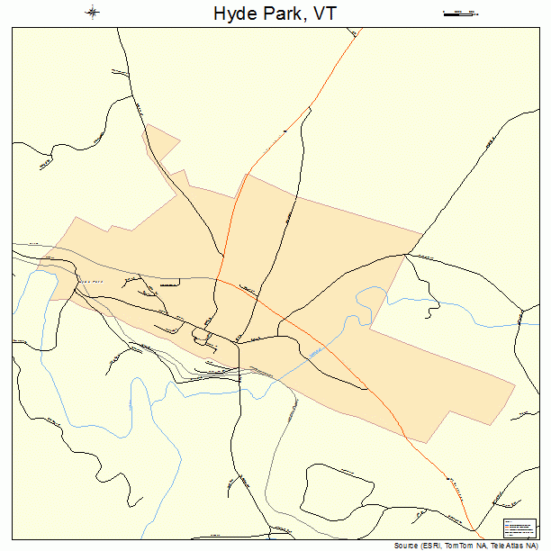 Hyde Park, VT street map