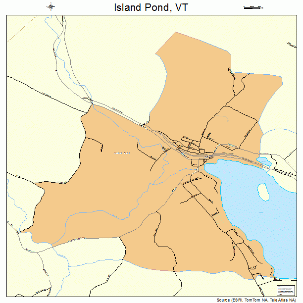 Island Pond, VT street map