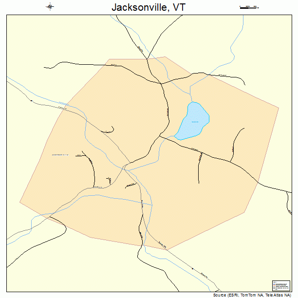 Jacksonville, VT street map