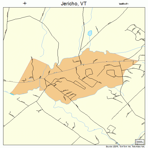 Jericho, VT street map