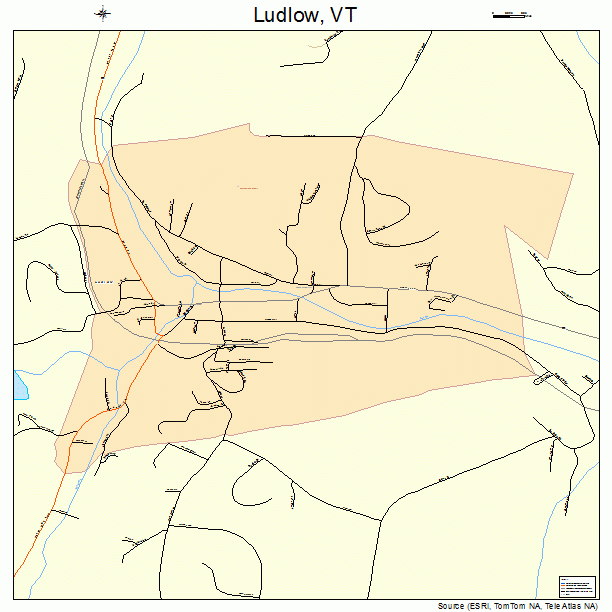 Ludlow, VT street map