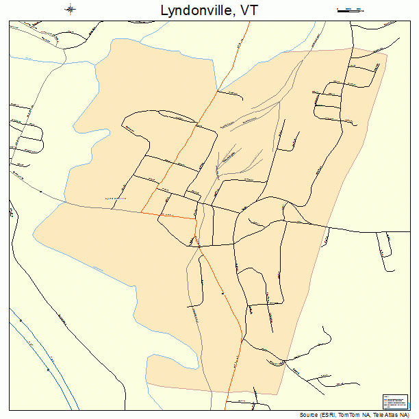 Lyndonville, VT street map