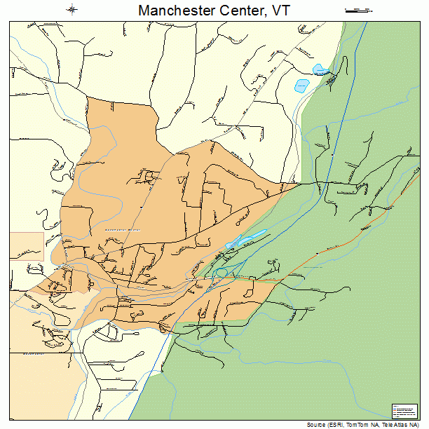 Manchester Center, VT street map