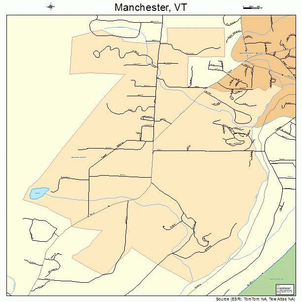 Manchester, VT street map