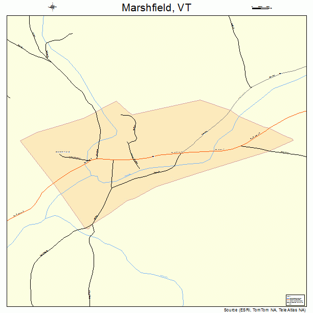 Marshfield, VT street map