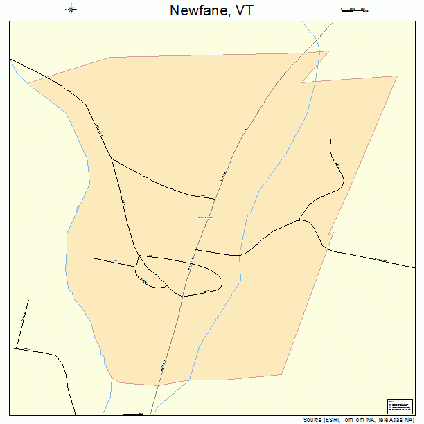 Newfane, VT street map