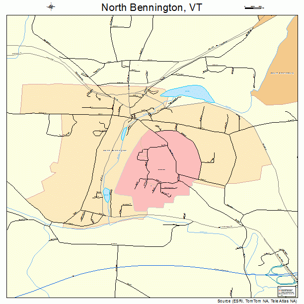 North Bennington, VT street map