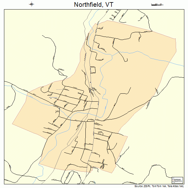 Northfield, VT street map