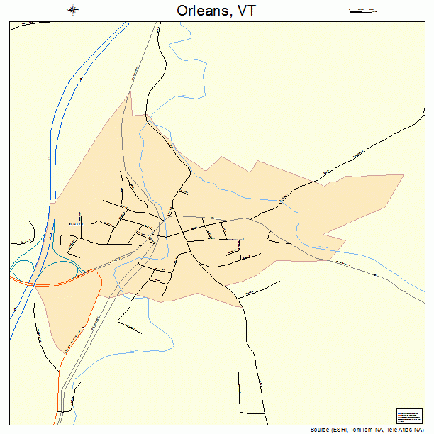 Orleans, VT street map