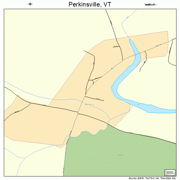 Perkinsville, VT street map