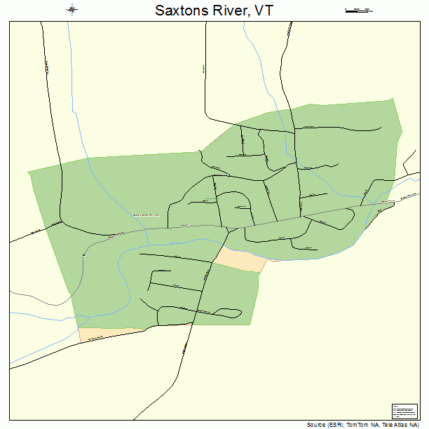 Saxtons River, VT street map