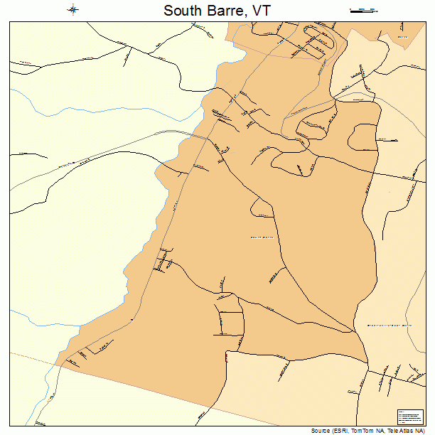 South Barre, VT street map