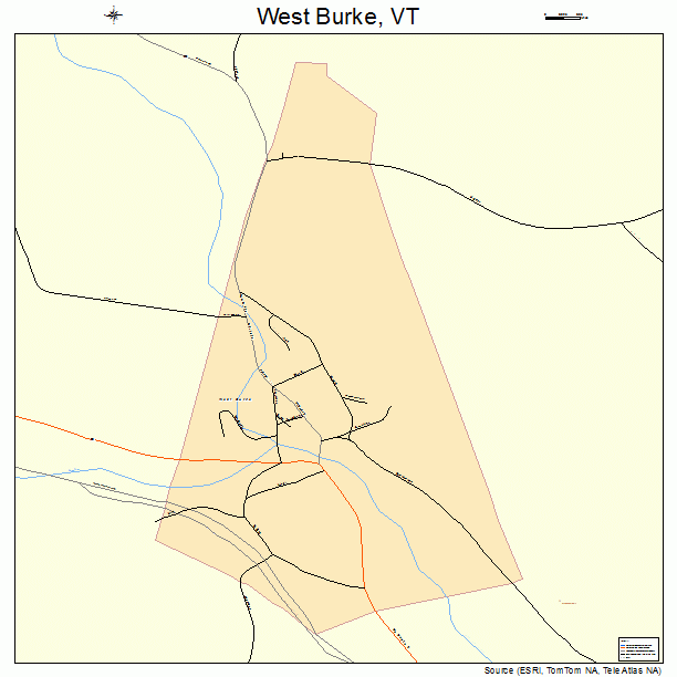 West Burke, VT street map