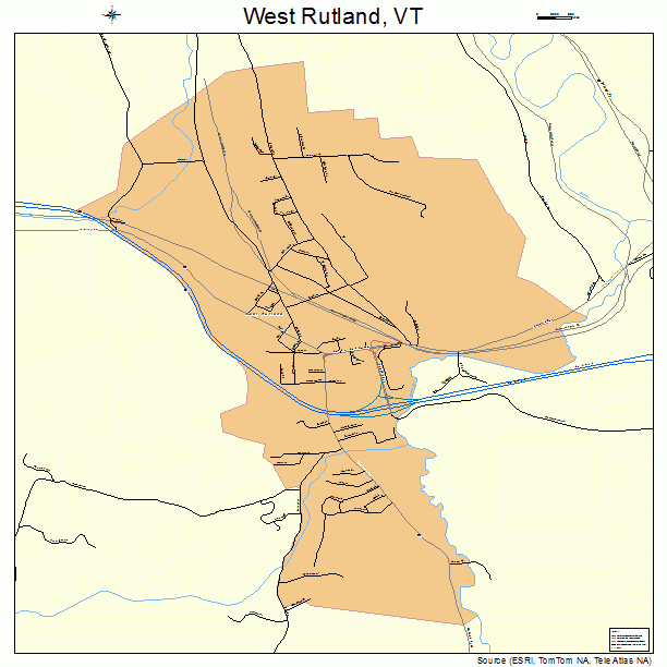 West Rutland, VT street map