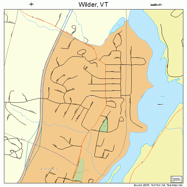 Wilder, VT street map