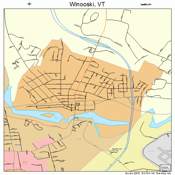 Winooski, VT street map
