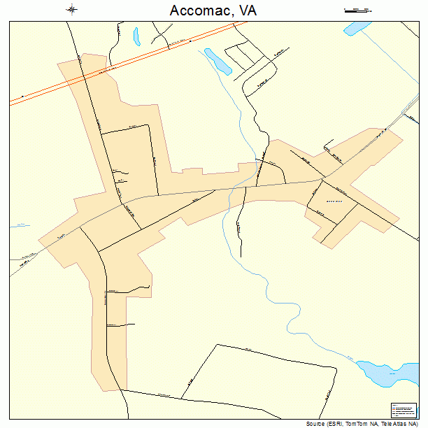 Accomac, VA street map