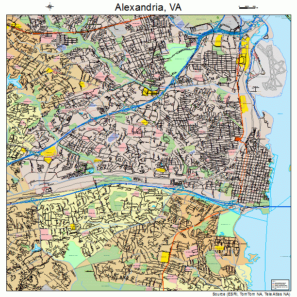Alexandria, VA street map