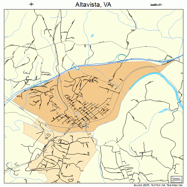 Altavista, VA street map