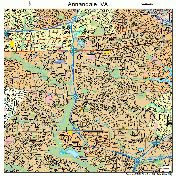 Annandale, VA street map