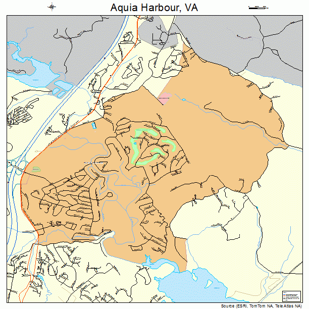 Aquia Harbour, VA street map