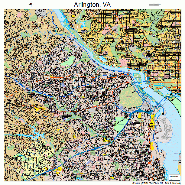 Arlington, VA street map