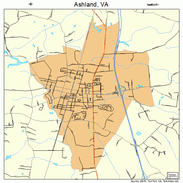 Ashland, VA street map