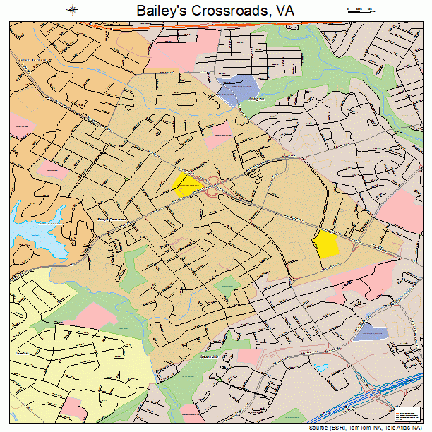 Bailey's Crossroads, VA street map