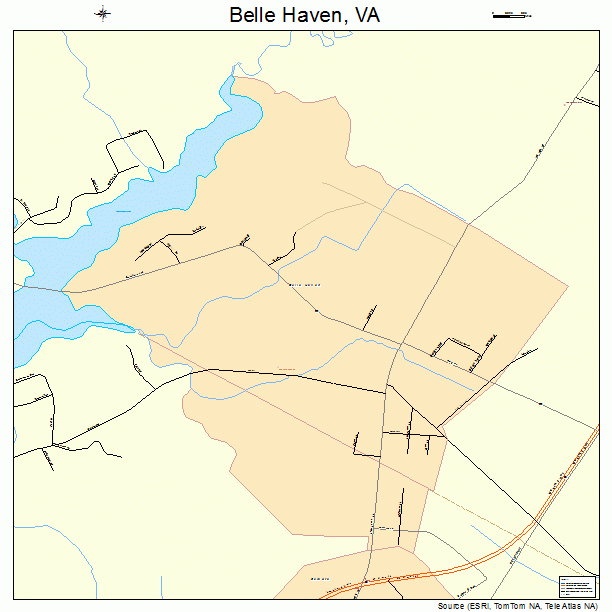 Belle Haven, VA street map