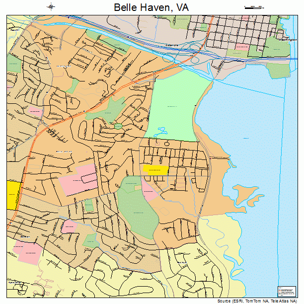 Belle Haven, VA street map