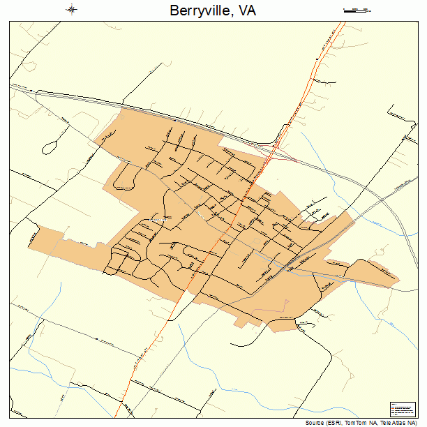 Berryville, VA street map