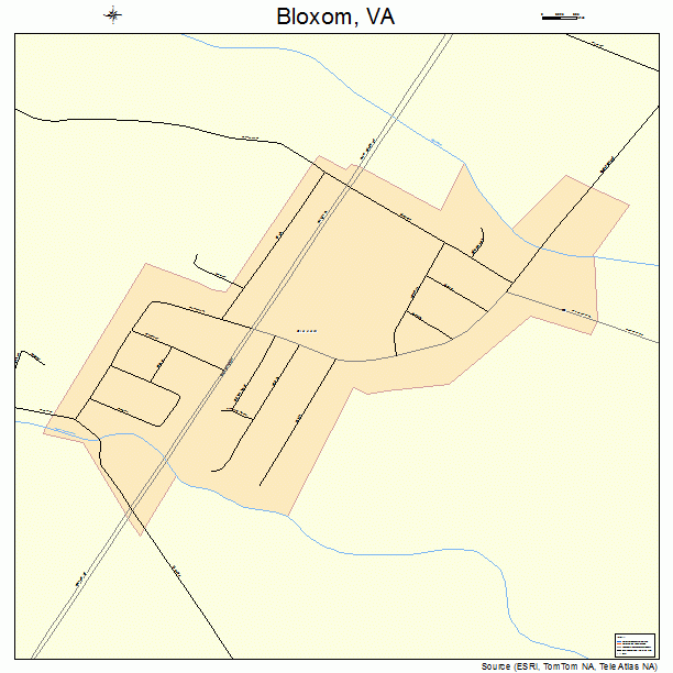 Bloxom, VA street map