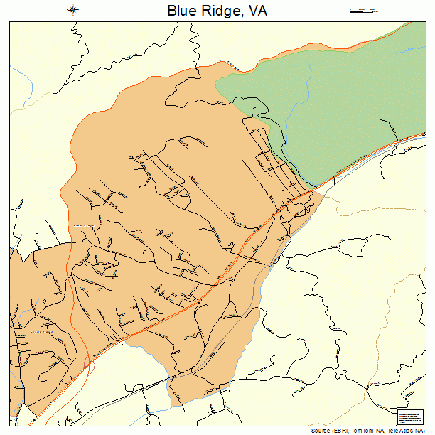Blue Ridge, VA street map