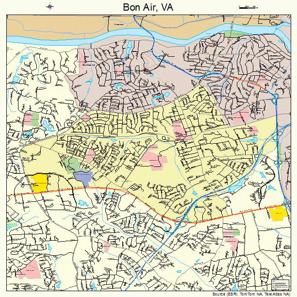 Bon Air, VA street map