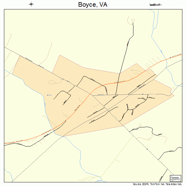 Boyce, VA street map