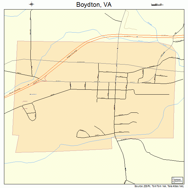 Boydton, VA street map