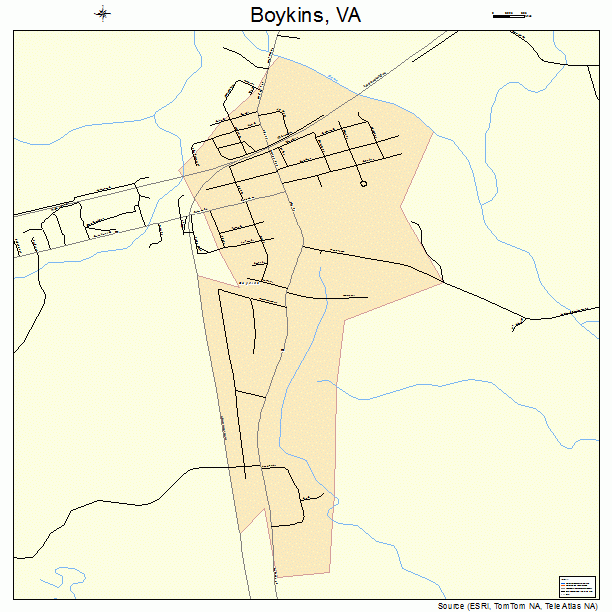 Boykins, VA street map